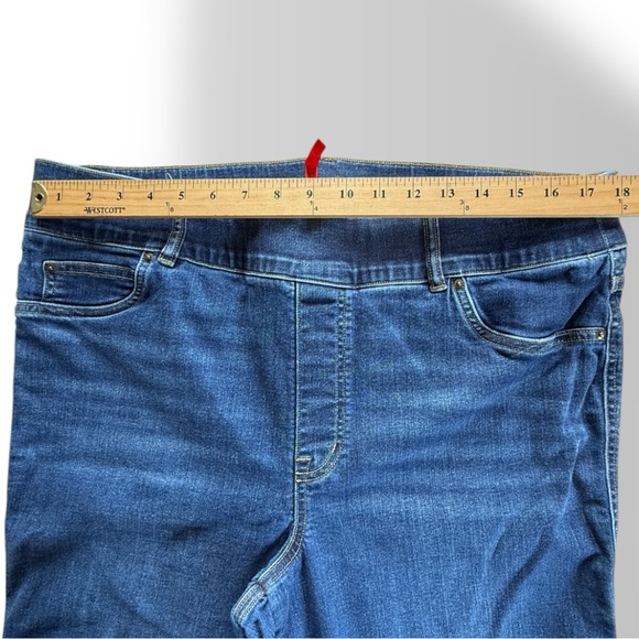 SPANX Denim Flare Jeans Size 2X Midnight Blue - Picture 6 of 9
